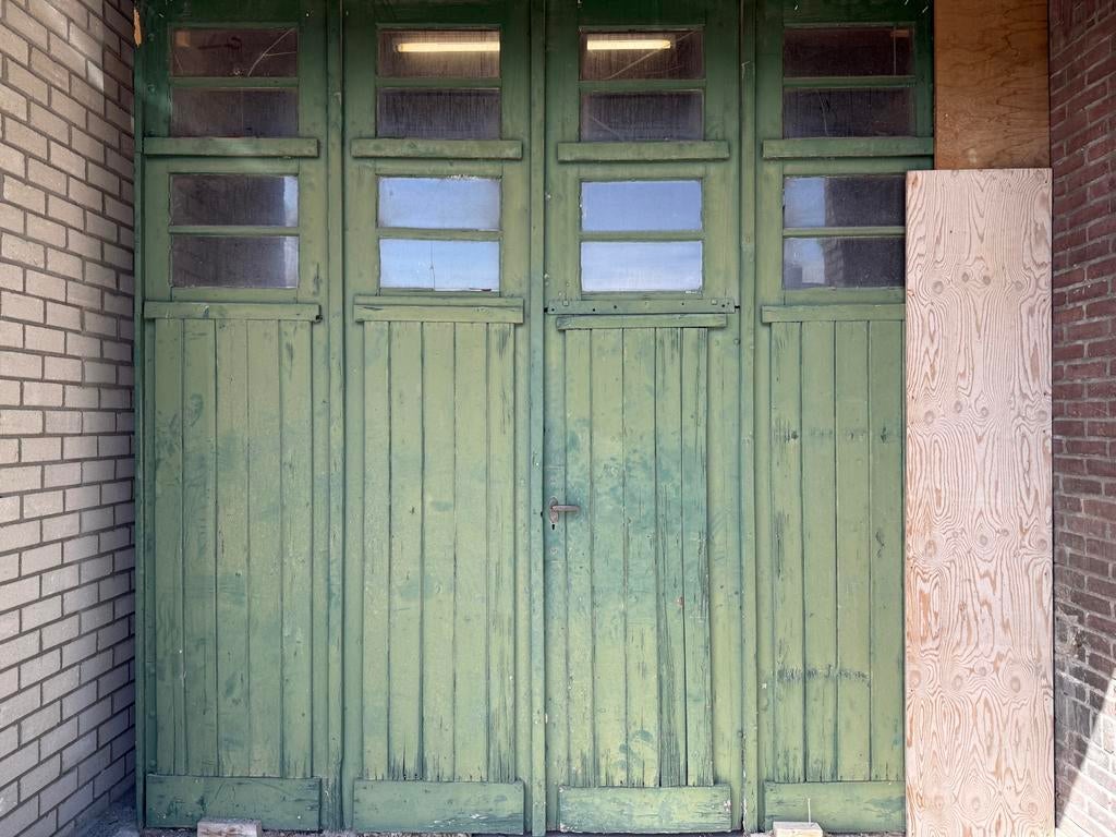Poort jaren '30 woning - Authentieke Garagedeur, Ophalen, Gebruikt, Garagedeur, Hout