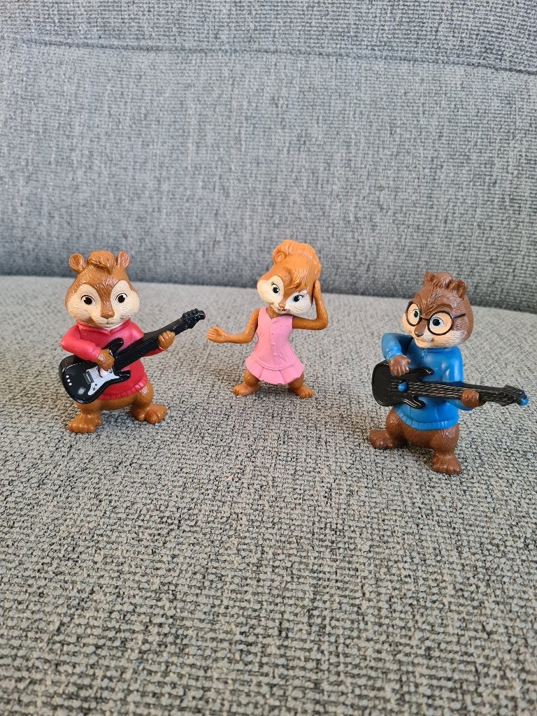 Alvin and the chipmunks poppetjes McDonald's happy meal, Ophalen of Verzenden, Zo goed als nieuw, Nvt, Nvt