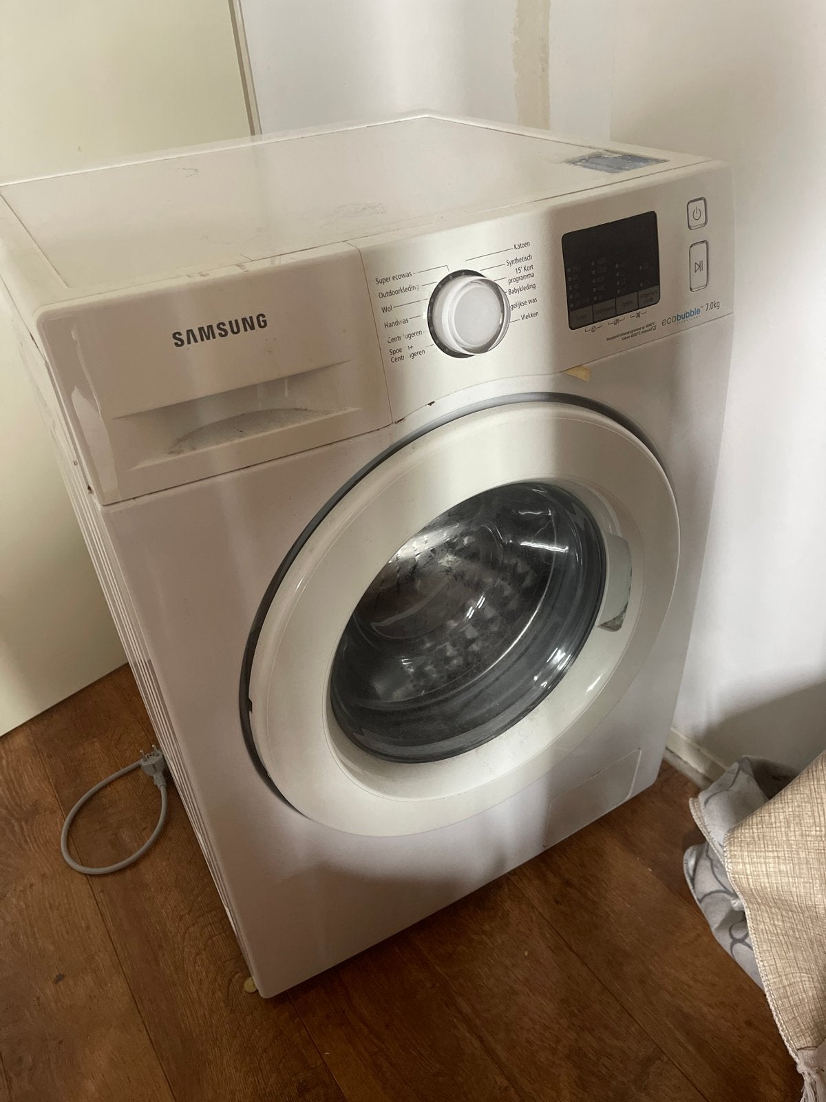 Samsung EcoBubble 7.0kg Wasmachine - Gratis af te halen, Witgoed en Apparatuur, Wasmachines, Ophalen, Zo goed als nieuw, Voorlader