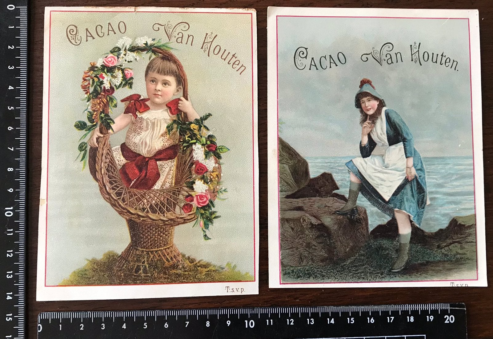 2 Oude Van Houten Cacao, Ophalen of Verzenden, Gebruikt, Overige typen