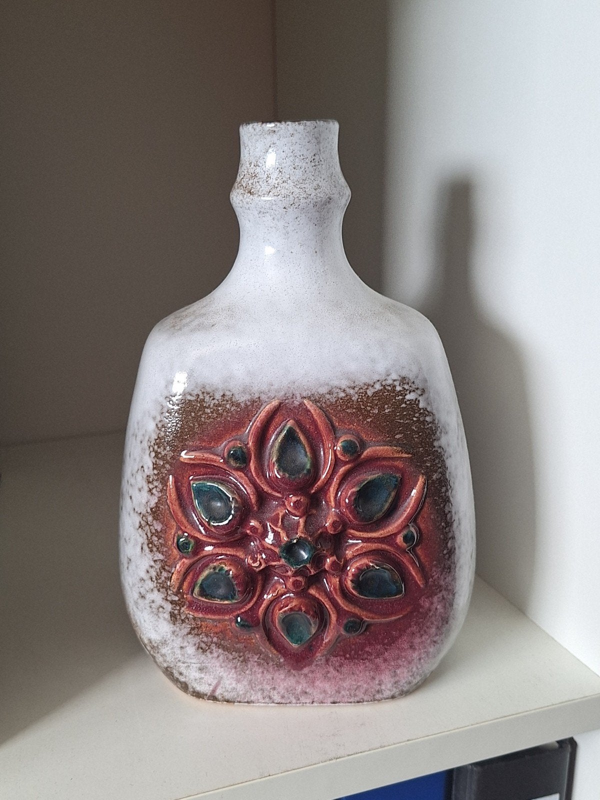 Vintage Strehla Keramik vaas - West Germany, Antiek en Kunst, Antiek | Vazen, Ophalen of Verzenden