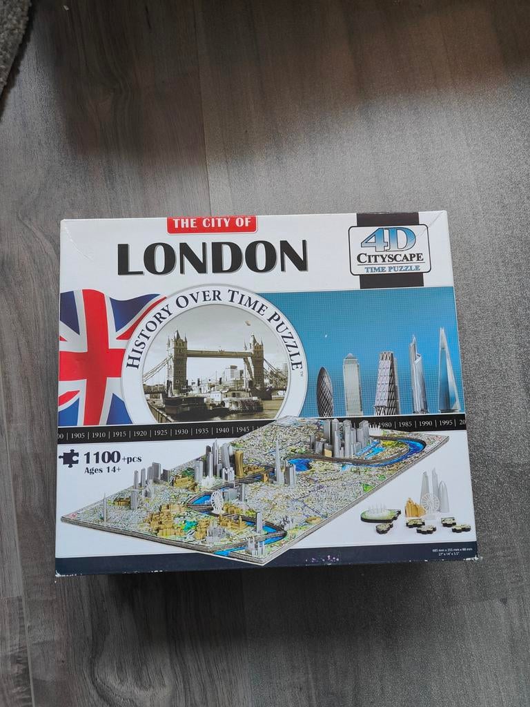 4D puzzel Londen, Hobby en Vrije tijd, Denksport en Puzzels, Ophalen of Verzenden, 500 t/m 1500 stukjes, Gebruikt, Rubik's of 3D-puzzel