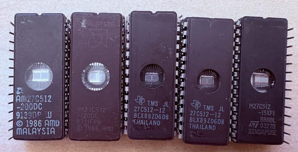 10x 512 K EPROM, Ophalen of Verzenden, Gebruikt