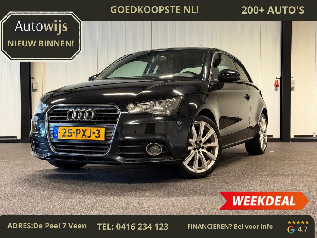 Audi A1 1.2 TFSI Ambition Pro Line Business|NAVI|LM-VELG|NL, Voorwielaandrijving, Euro 5, 86 pk, Zwart