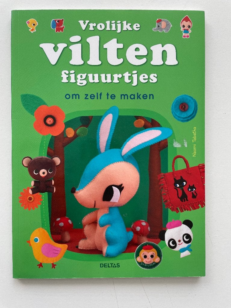 Vrolijke vilten figuurtjes om zelf te maken, Verzenden, Zo goed als nieuw, Naomi Tabatha, Borduren en Naaien