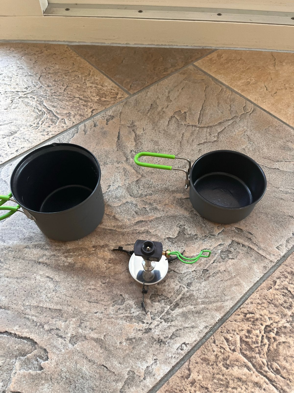 Optimus Terra Weekend HE Kookset met brander, Ophalen of Verzenden, Gebruikt