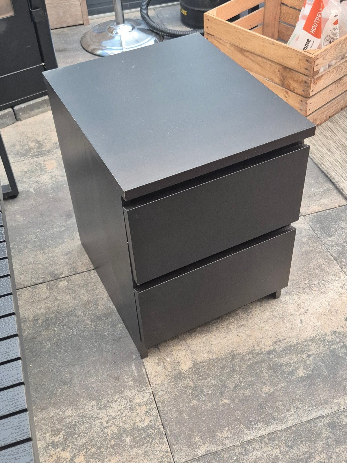 Ikea nachtkastje 2 lades, Ophalen, Gebruikt, 1 of 2 laden, 50 tot 100 cm