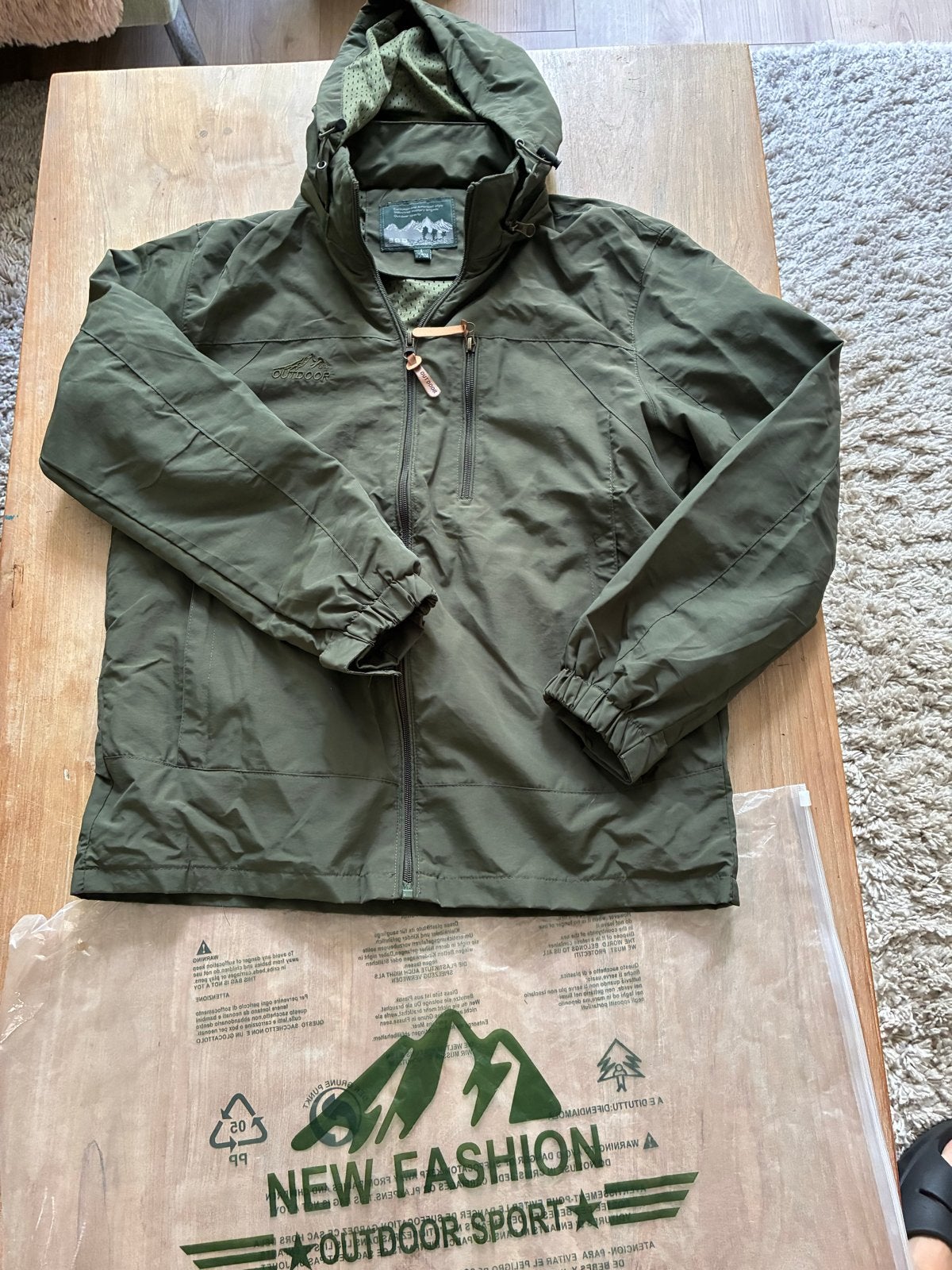 Heren outdoor jas - Nieuw - Maat L, Ophalen of Verzenden, Nieuw, Maat 52/54 (L), Groen