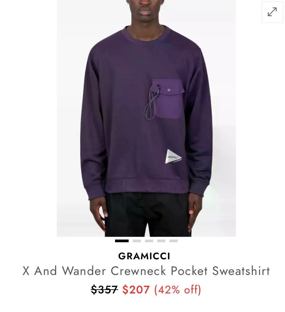 Gramicci sweatshirt paars heren large, Kleding | Heren, Ophalen of Verzenden, Zo goed als nieuw, Maat 52/54 (L), Paars