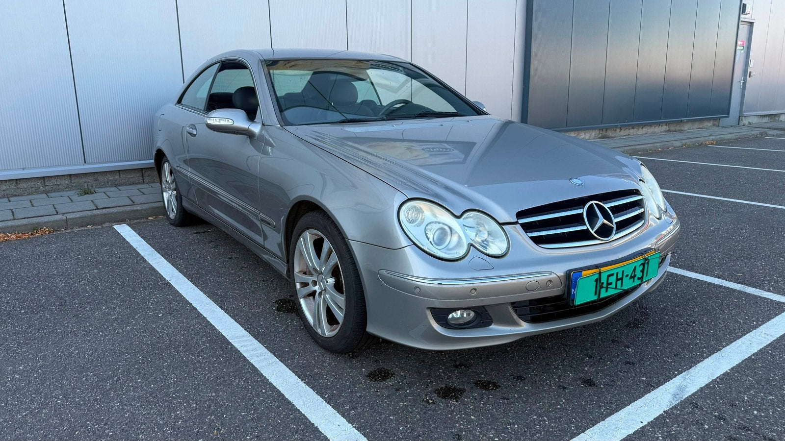 Mercedes-Benz CLK 1.8 Clk200 Kompr Coupe AUT 2007 Grijs, Achterwielaandrijving, 4 cilinders, 4 stoelen, 1796 cc