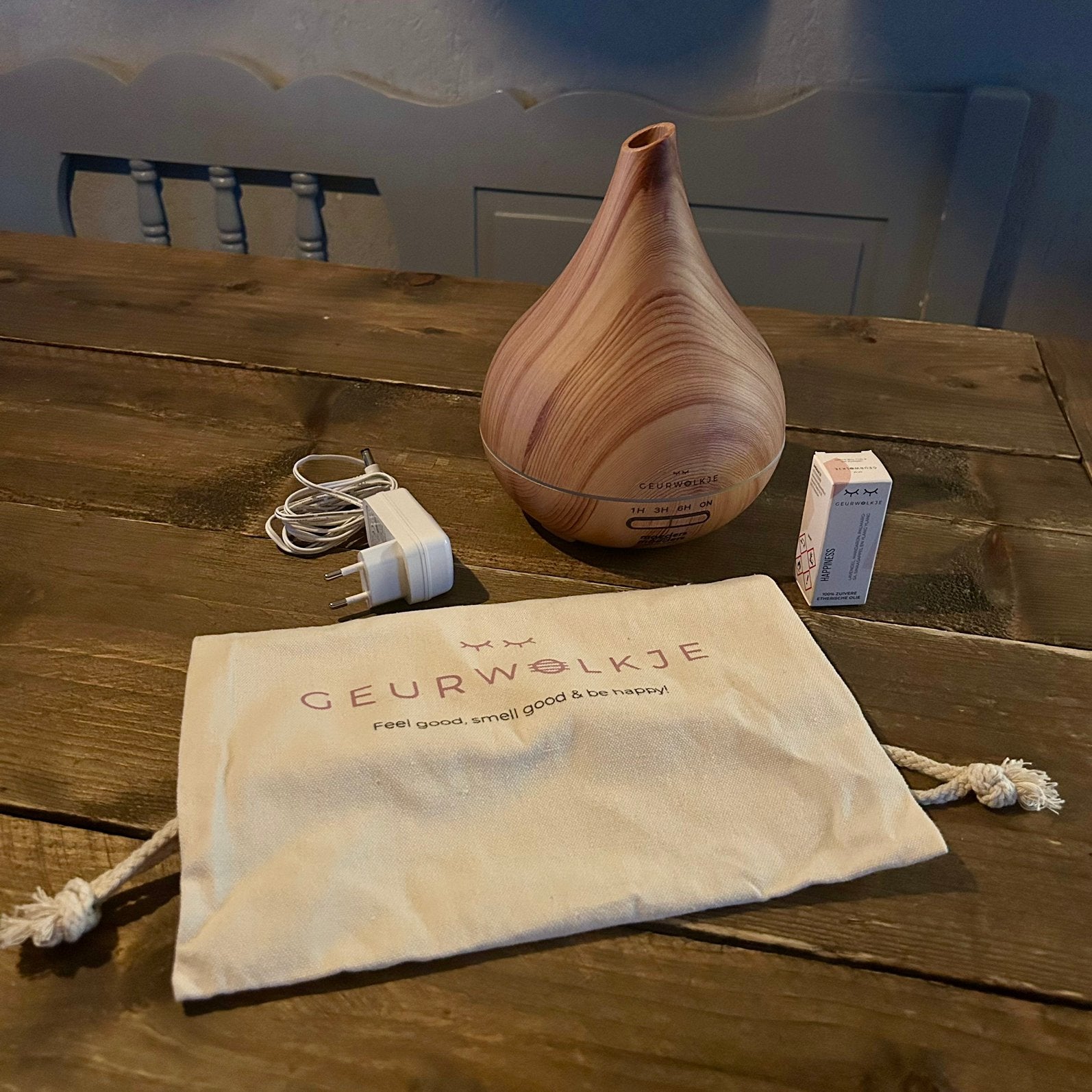 Geurwolkje diffuser incl. olie, Ophalen of Verzenden, Zo goed als nieuw