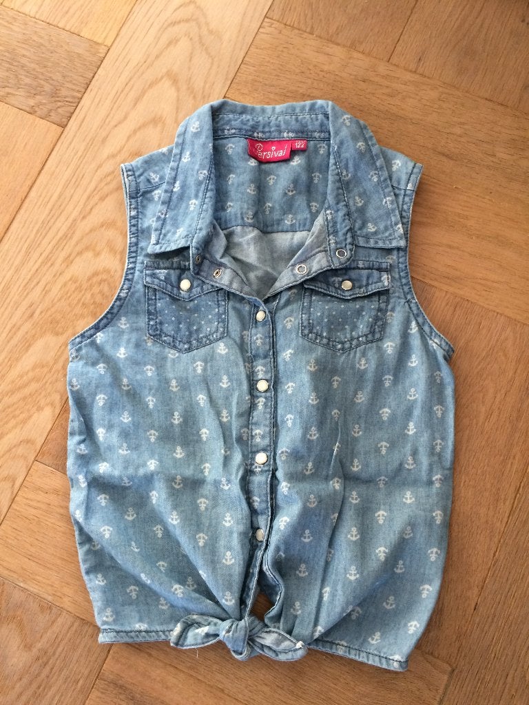 zgan stoere spijkerlook top Persival 116/122, Kinderen en Baby's, Kinderkleding | Maat 116, Persival, Meisje, Ophalen of Verzenden