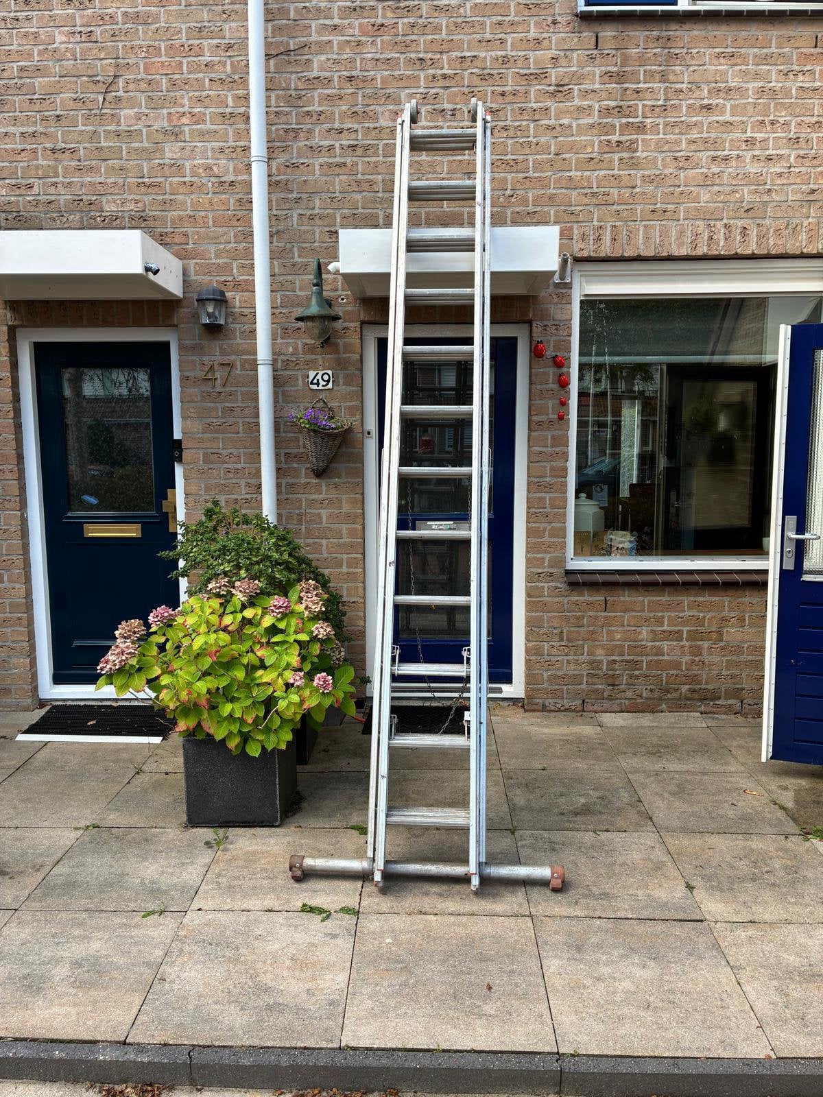 Reformladder 3x12 meter, Ophalen, Zo goed als nieuw, 4 meter of meer