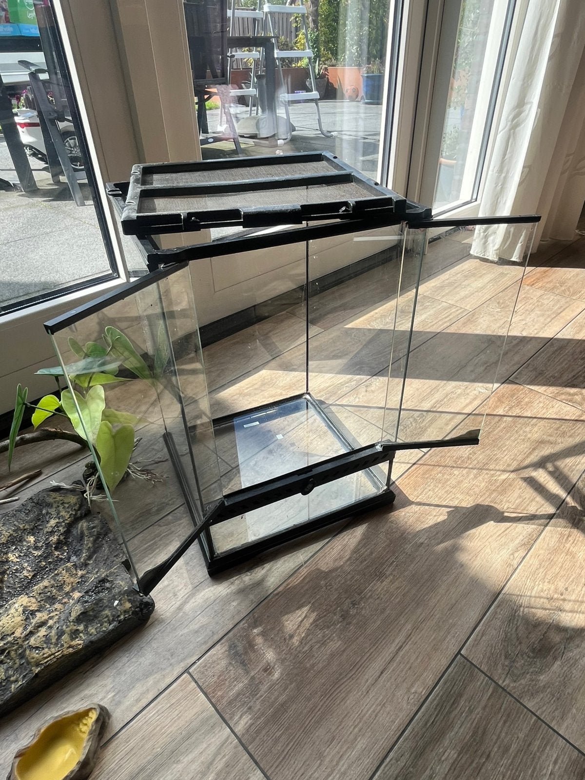 Terrarium 30x30x45 met toebehoren, Ophalen, Zo goed als nieuw, Terrarium of Paludarium