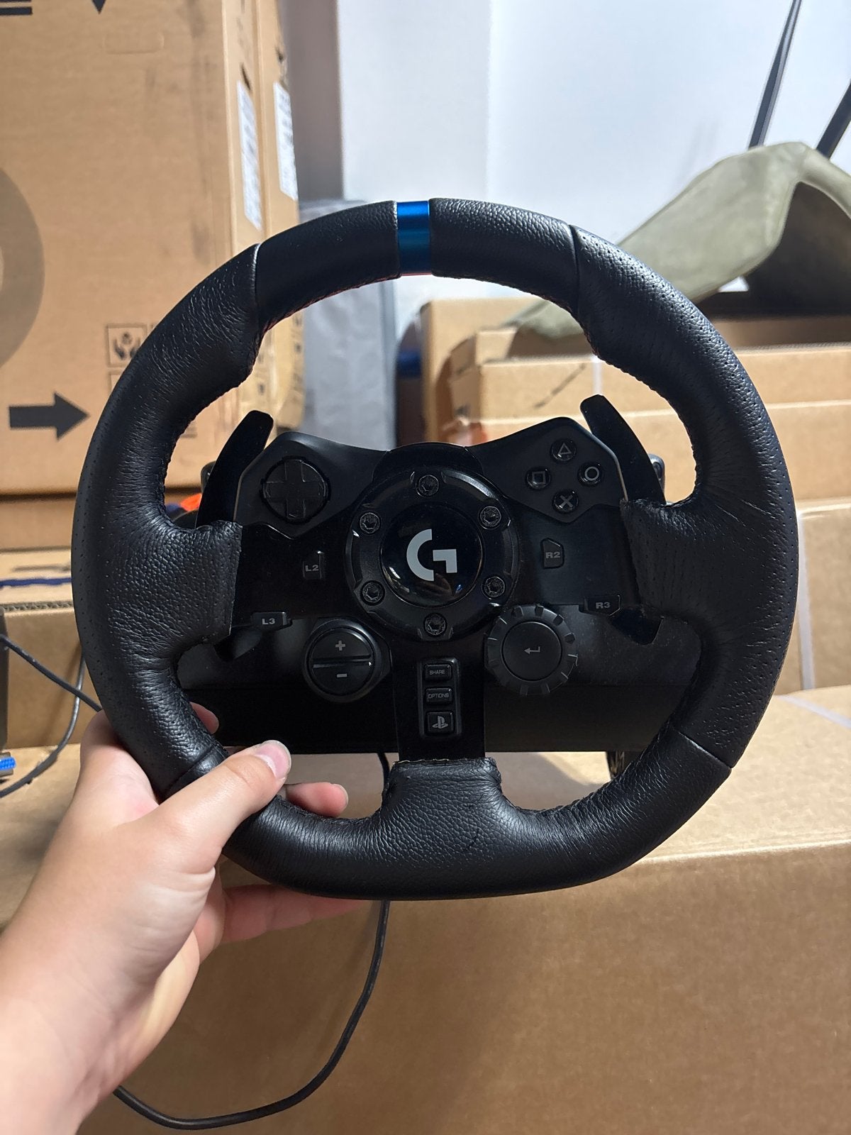 Logitech G29 Driving Force Racestuur met Shifter, Ophalen, Racestuur, Gebruikt, Force feedback