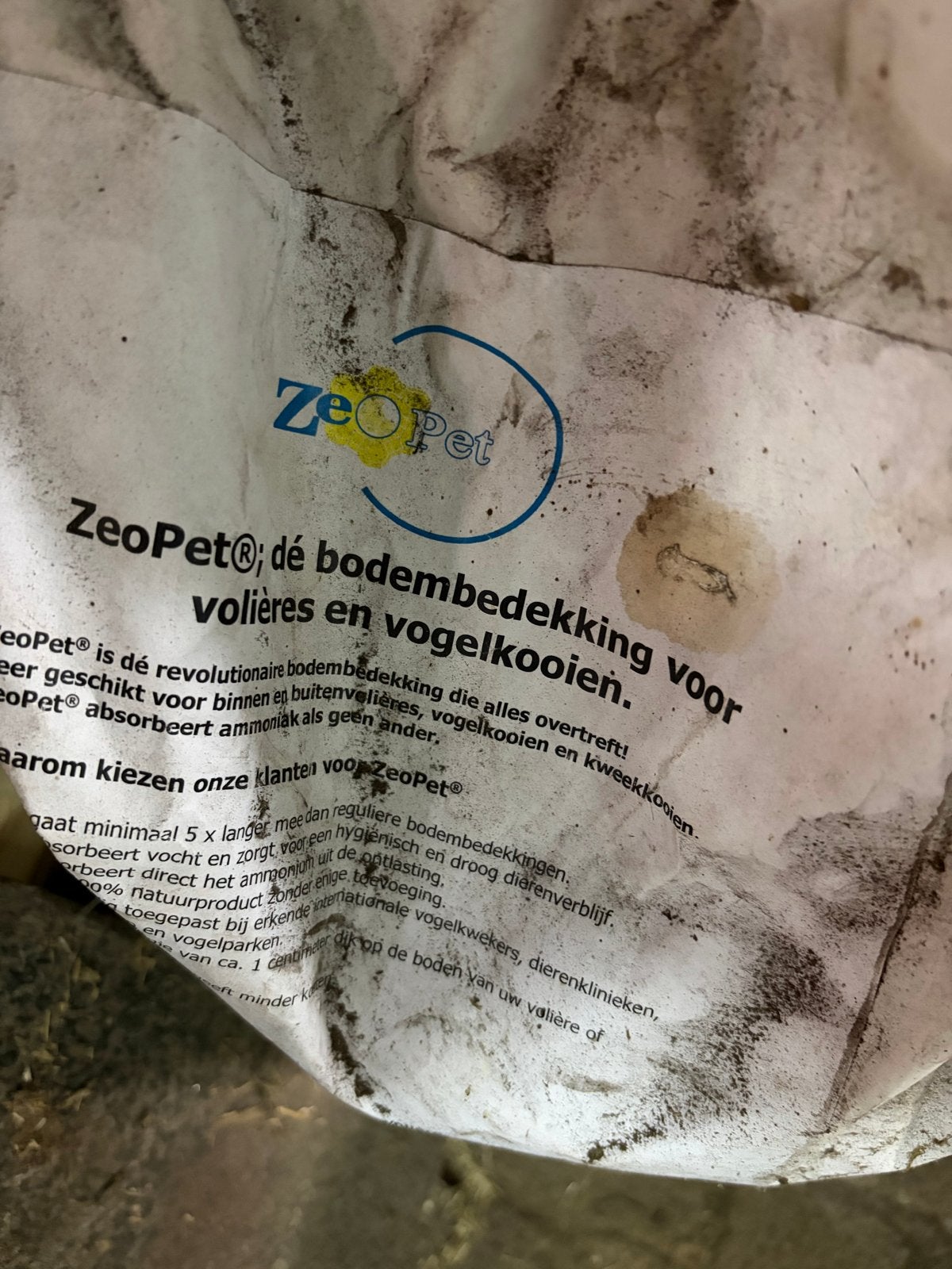 Zeopet bodembedekking voor voliere 20 kg, Dieren en Toebehoren, Ophalen of Verzenden, Nieuw