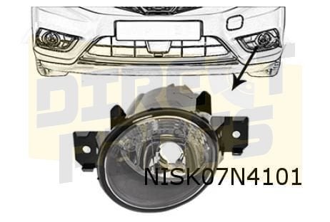 Nissan mistlamp/dagrijlicht Links Origineel! 261551HA0B, Auto-onderdelen, -, Verzenden, -, Nieuw