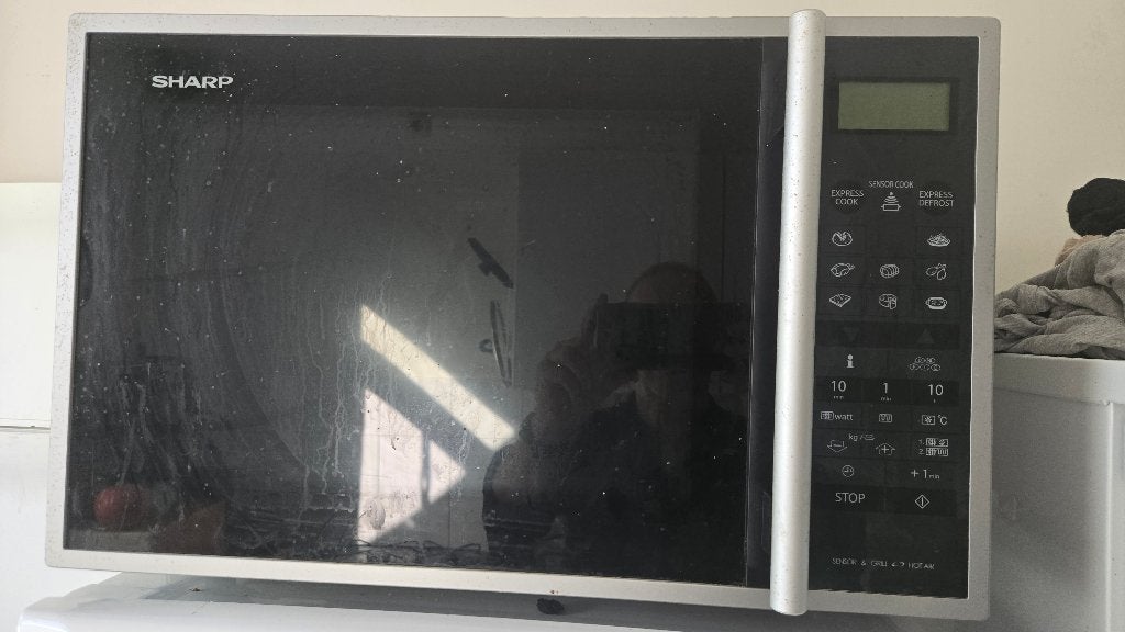 Combi oven+grill+magnetron Sharp , magnetron defect, Ophalen, Minder dan 45 cm, Hete lucht, Combi-oven