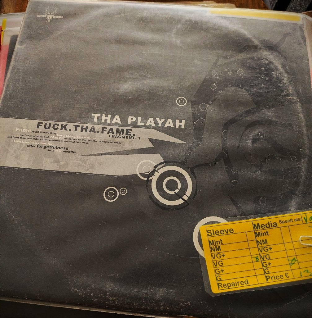 Tha Playah - Fuck.Tha.Fame fragment 1, Cd's en Dvd's, Gebruikt, Hardcore, Ophalen of Verzenden, EP