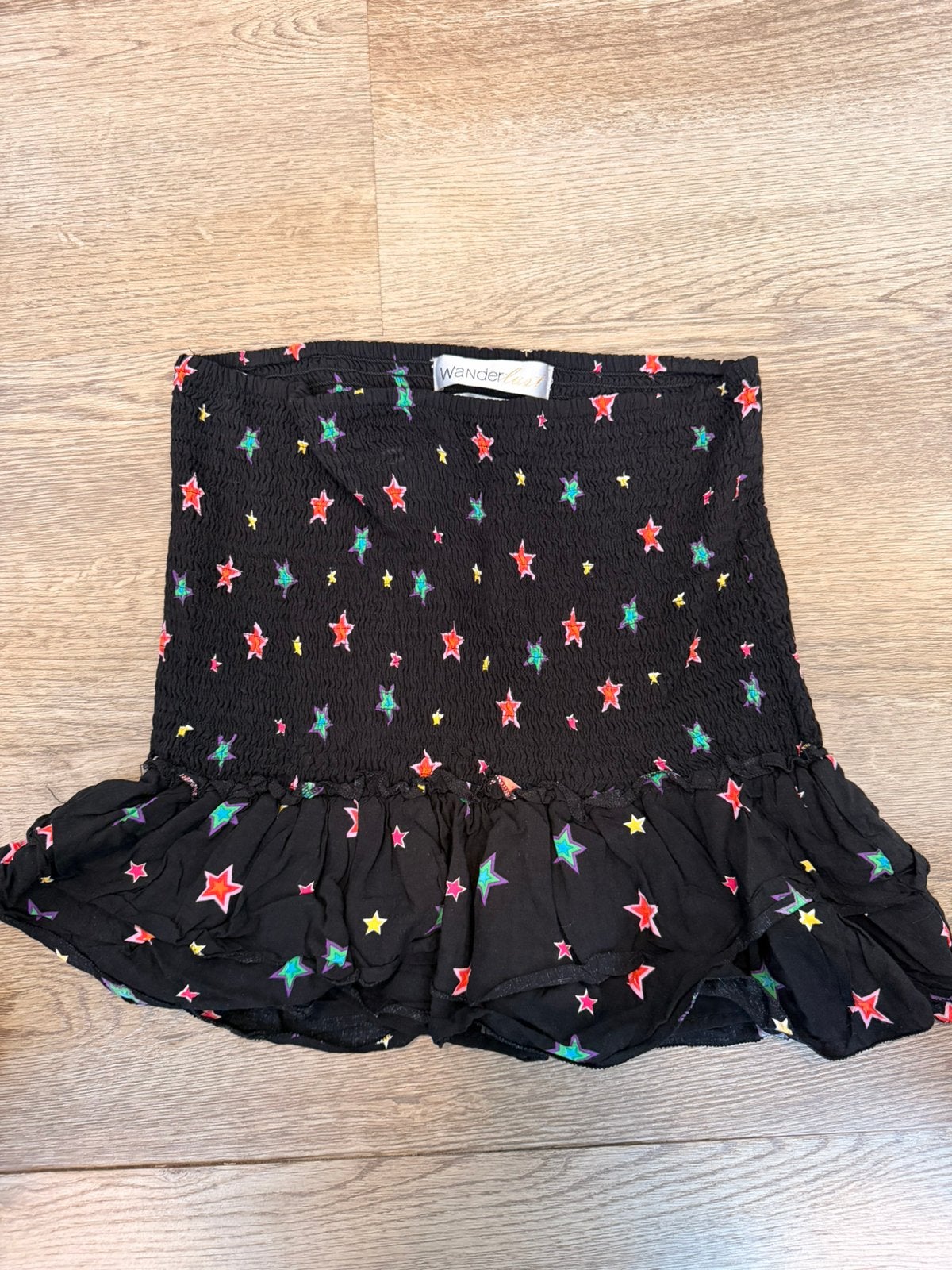 Wanderlust rokje met sterrenprint - Maat M, Ophalen of Verzenden, Zo goed als nieuw, Zwart, Boven de knie
