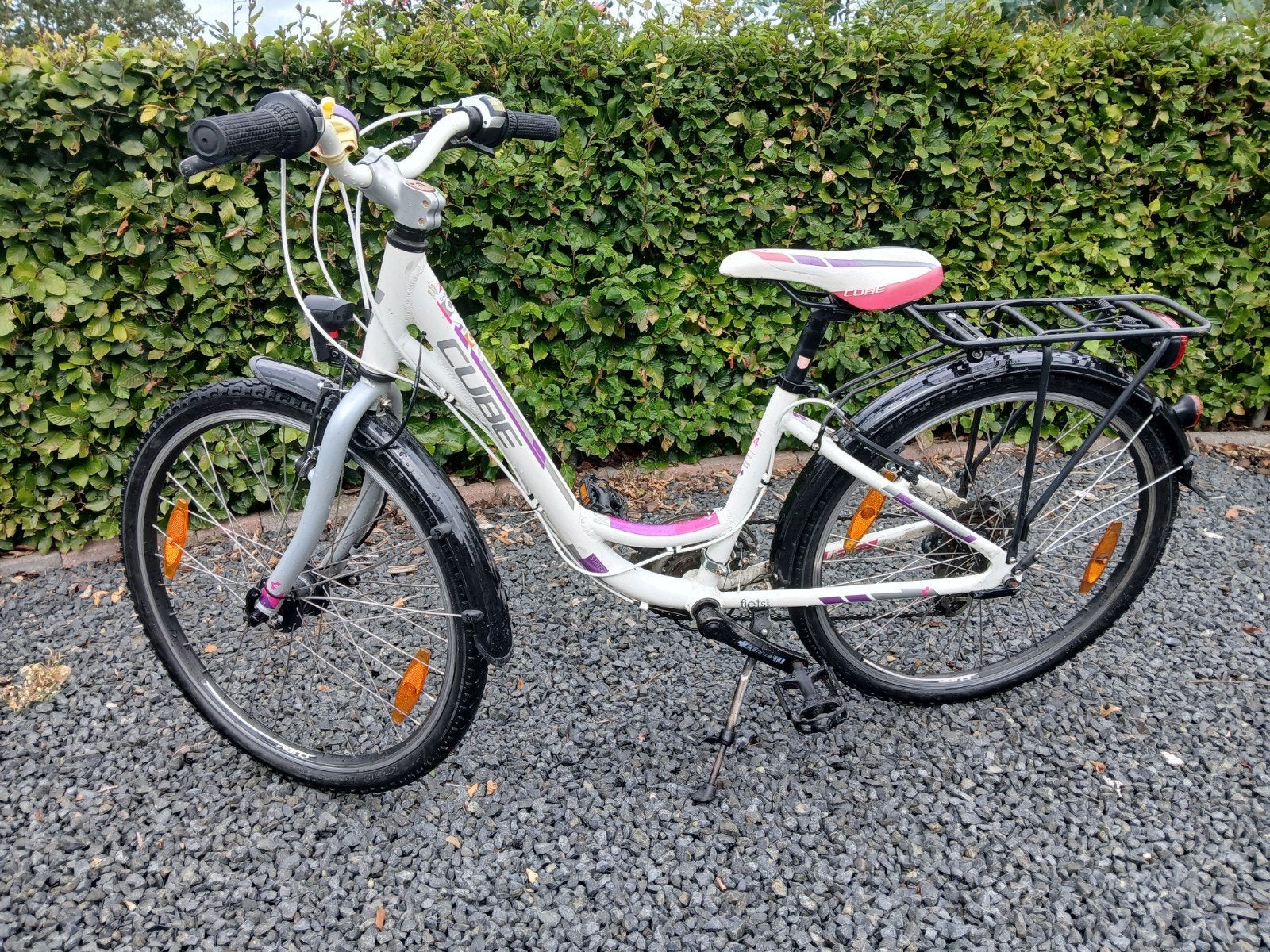Cube Mountainbike Meisjes 24 inch, Fietsen en Brommers, Ophalen, Velgrem, Cube, Handrem
