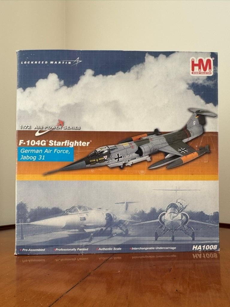 Hobbymaster 1:72 F-104 Starfighter Diecast Luftwaffe HA1008, Verzamelen, Ophalen of Verzenden, Zo goed als nieuw, Schaalmodel