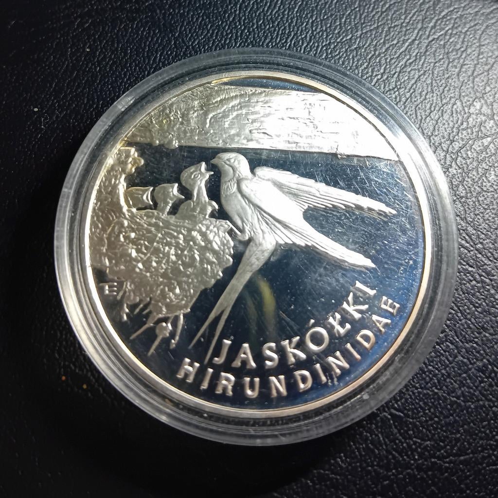 Jaskolki 1 Oz Zilver 999.9 1993 300 000 zl, Ophalen of Verzenden, Zilver