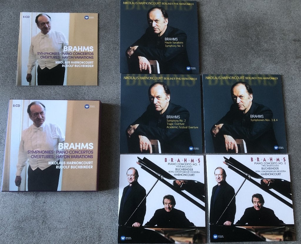 BRAHMS - SYMPHONIES, PIANO CONCERTOS, OVERTURES,, Cd's en Dvd's, Cd's | Klassiek, Ophalen of Verzenden, Classicisme, Zo goed als nieuw