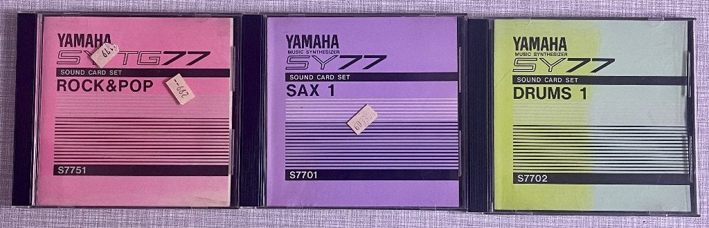 Yamaha SY-77 Rom Cards voor SY77 en TG77, Ophalen of Verzenden, Zo goed als nieuw, Overige aantallen, Yamaha