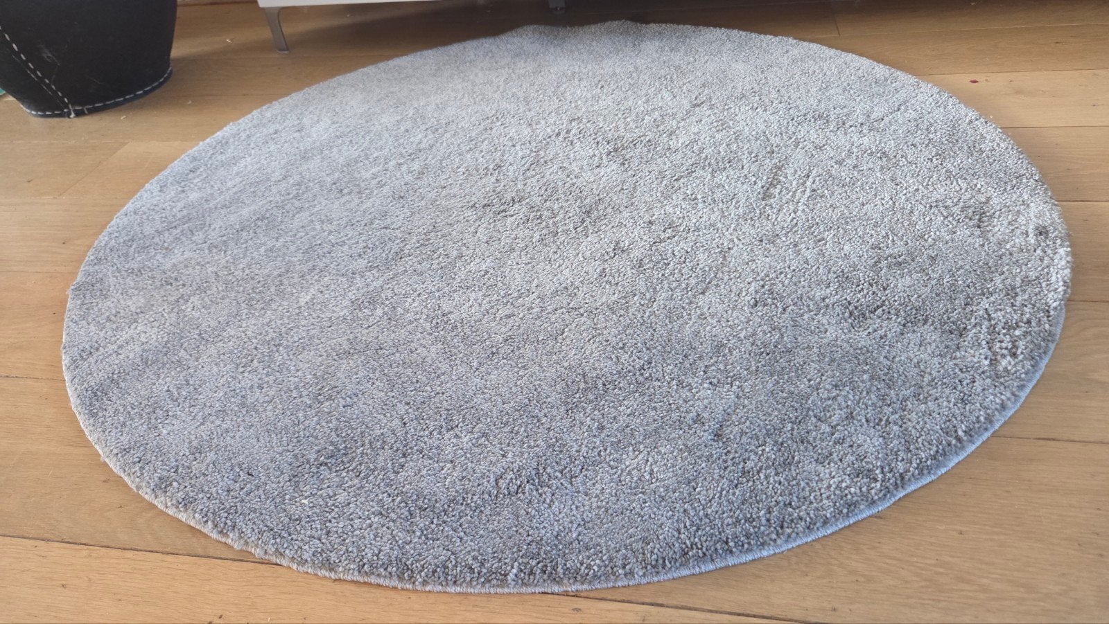 IKEA Stoense Vloerkleed - Rond, Grijs (130 cm), Ophalen, Modern, Scandinavisch, Rond, Zo goed als nieuw