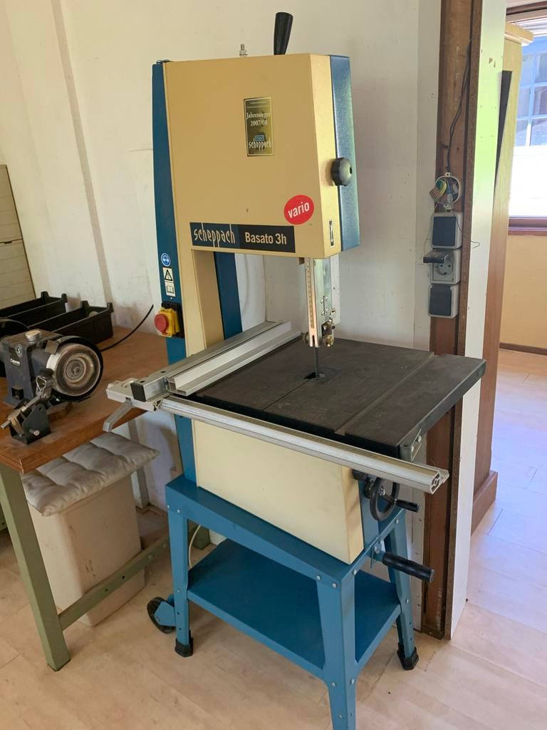 Scheppach Basato 3h lintzaag - Krachtige en veelzijdige zaag, Doe-het-zelf en Verbouw, Ophalen, Gebruikt, 70 mm of meer, 600 tot 1200 watt