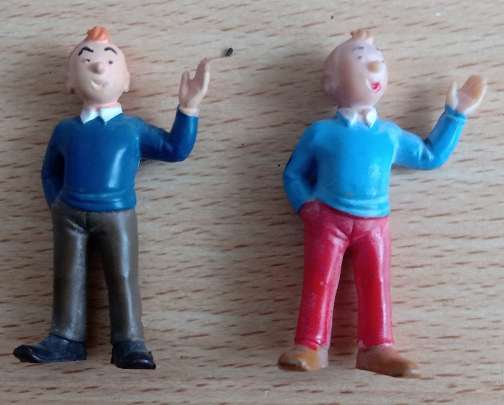 Vintage Kuifje poppetjes, Verzamelen, Ophalen of Verzenden, Gebruikt