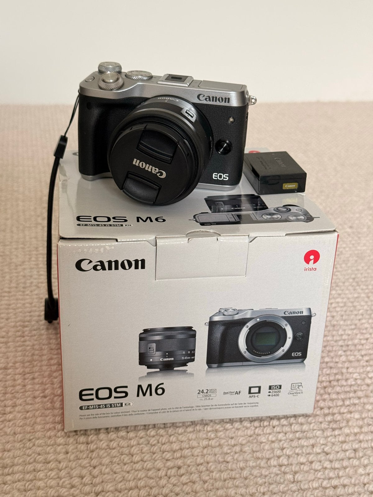 Canon EOS M6 Systeemcamera - Zeer Goede Staat, Ophalen of Verzenden, Zo goed als nieuw, 24 megapixels, Ingebouwde flitser