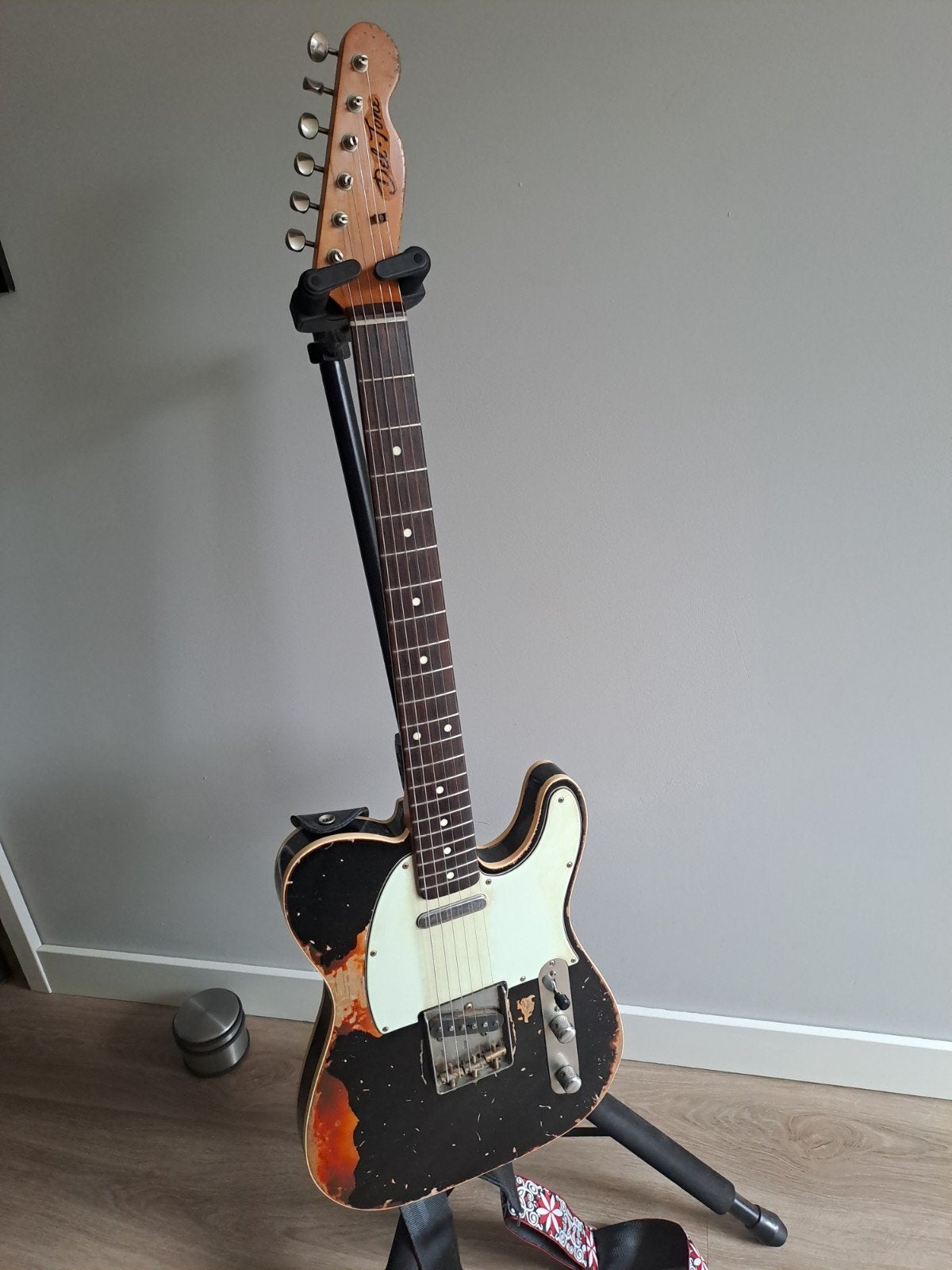 Del-Tone Telecaster Relic inclusief koffer, Ophalen, Gebruikt, Solid body, Overige merken