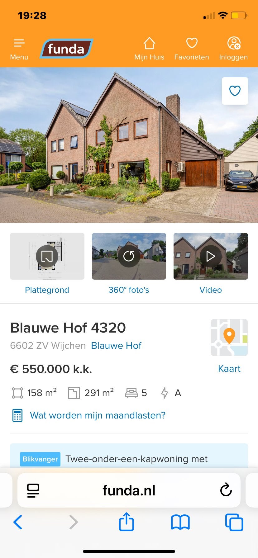 Huis in Wijchen, Ophalen