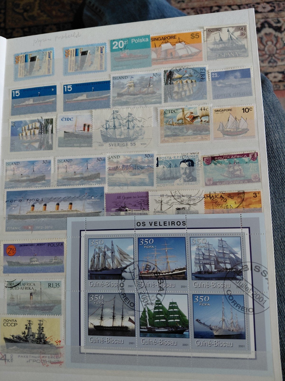 Postzegelboek schepen, Ophalen of Verzenden, Buitenland