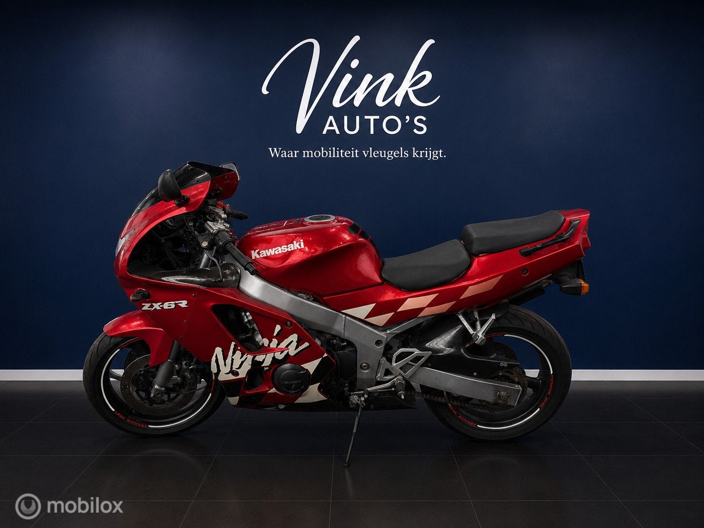 Kawasaki Ninja ZX-6R Sportdemper 42000 km! | A2 Rijbewijs, Motoren, Bedrijf, Sport, 599 cc