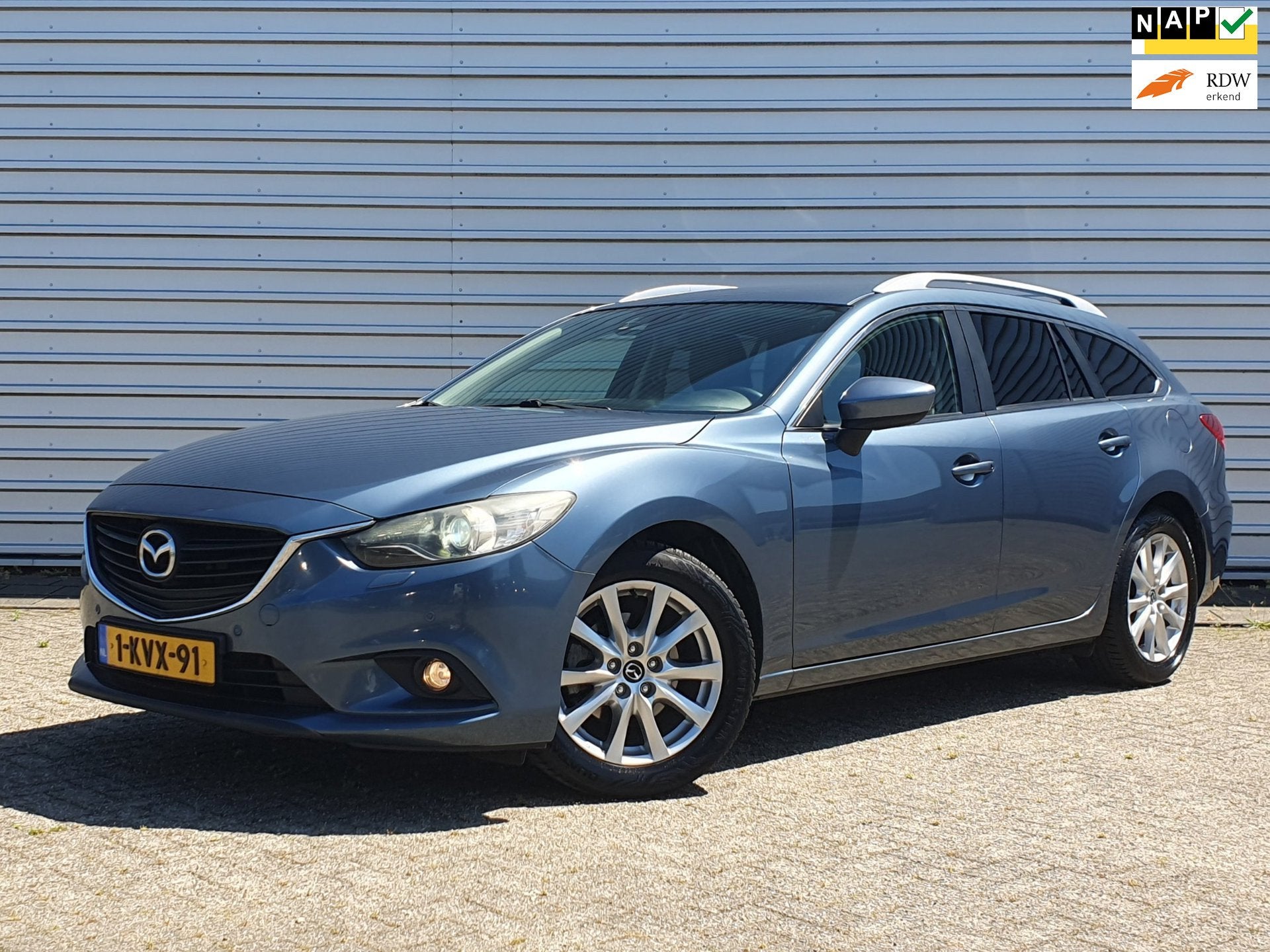 Mazda 6 Sportbreak 2.0 TS+ Clima/Navi/Leder, Auto's, Voorwielaandrijving, Handgeschakeld, Parkeersensor, Onderhoudsboekje