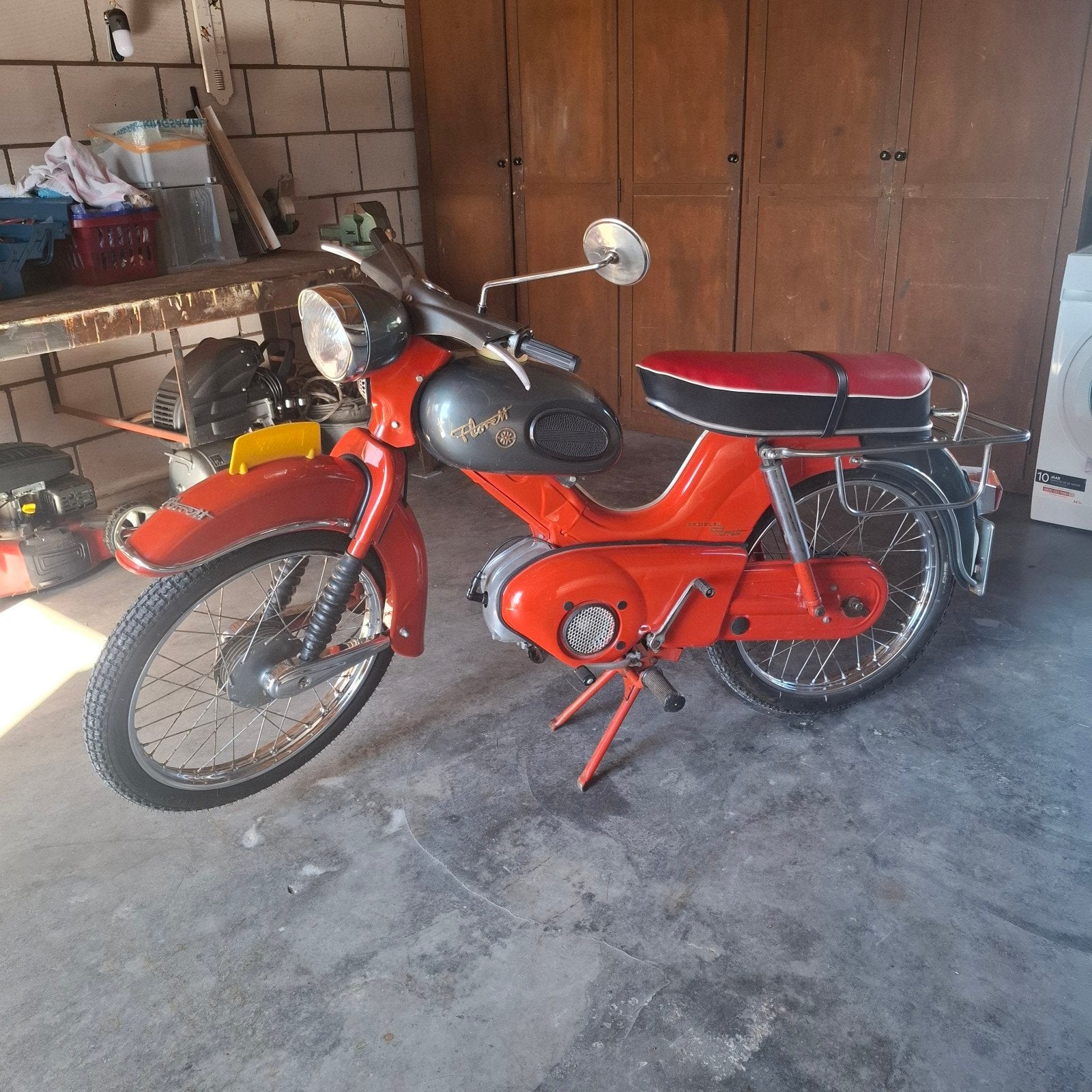 Kreidler Florett Eitank 3 voet versnellingen 1965, Fietsen en Brommers, Brommers | Kreidler, Ophalen, Gebruikt