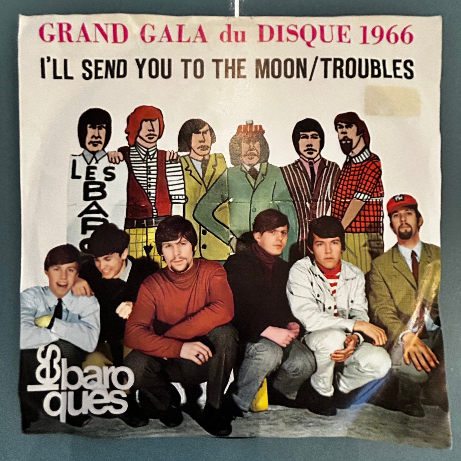 Les Baroques - I’ll Send You To The Moon/Troubles, 7” Single, Cd's en Dvd's, Ophalen of Verzenden, Gebruikt, Pop