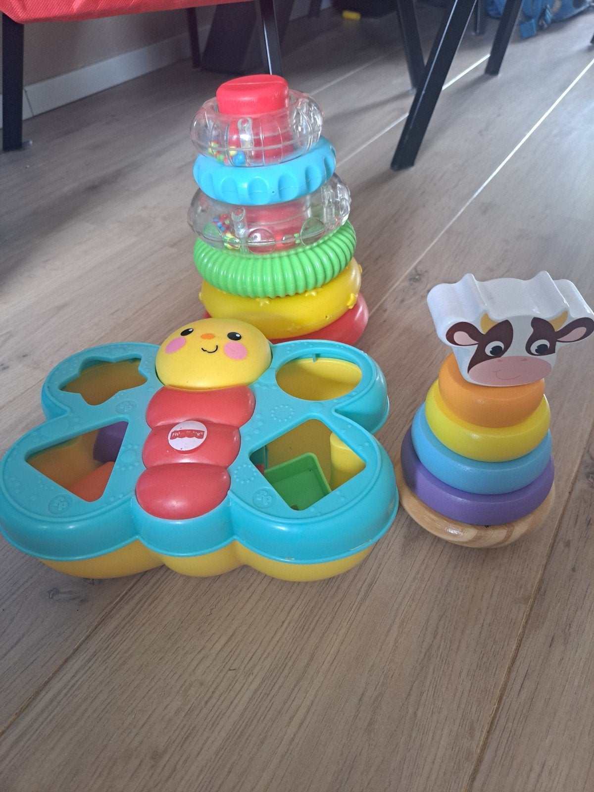 Fisher-Price Vlinder Sorteerder & Stapeltorens, Ophalen, Gebruikt, Babygym