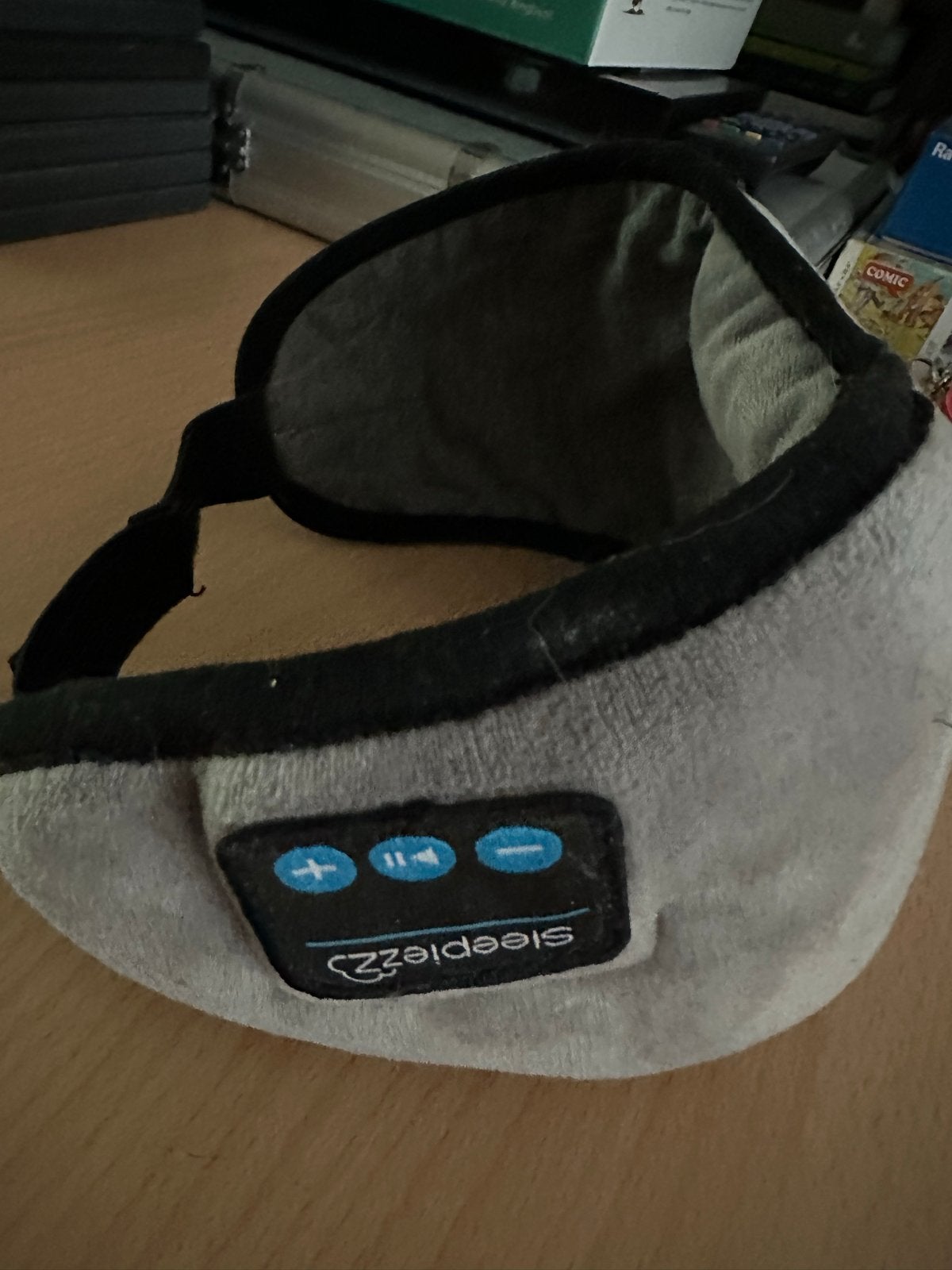 Bluetooth Slaapmasker met Geïntegreerde Koptelefoon, Bluetooth, Overige typen, Nieuw, Grijs