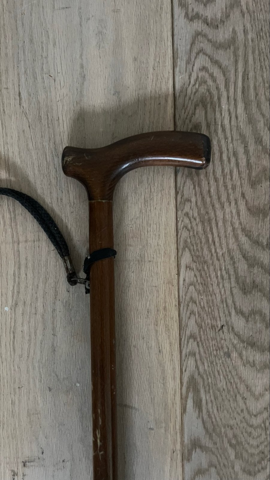 Mooie originele houten wandelstok 92 cm, Ophalen, Gebruikt