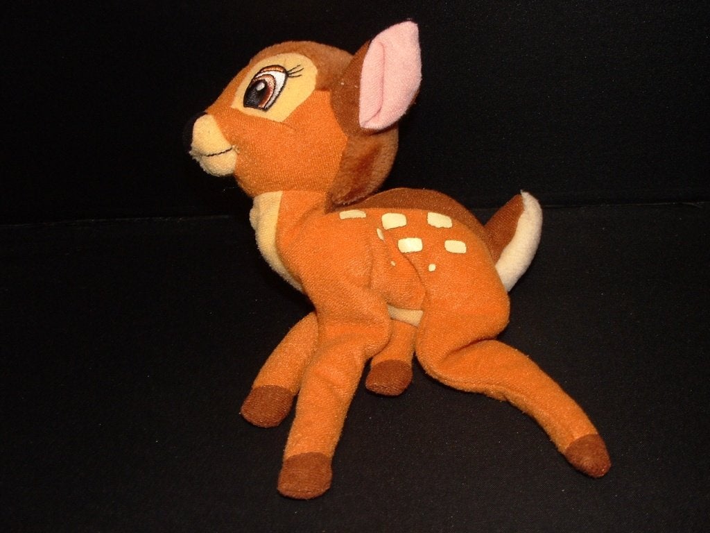 JEMINI DISNEY HERT REE BAMBI VELOURS ORANJE/BRUIN MET, Verzenden, Nieuw, Overige typen