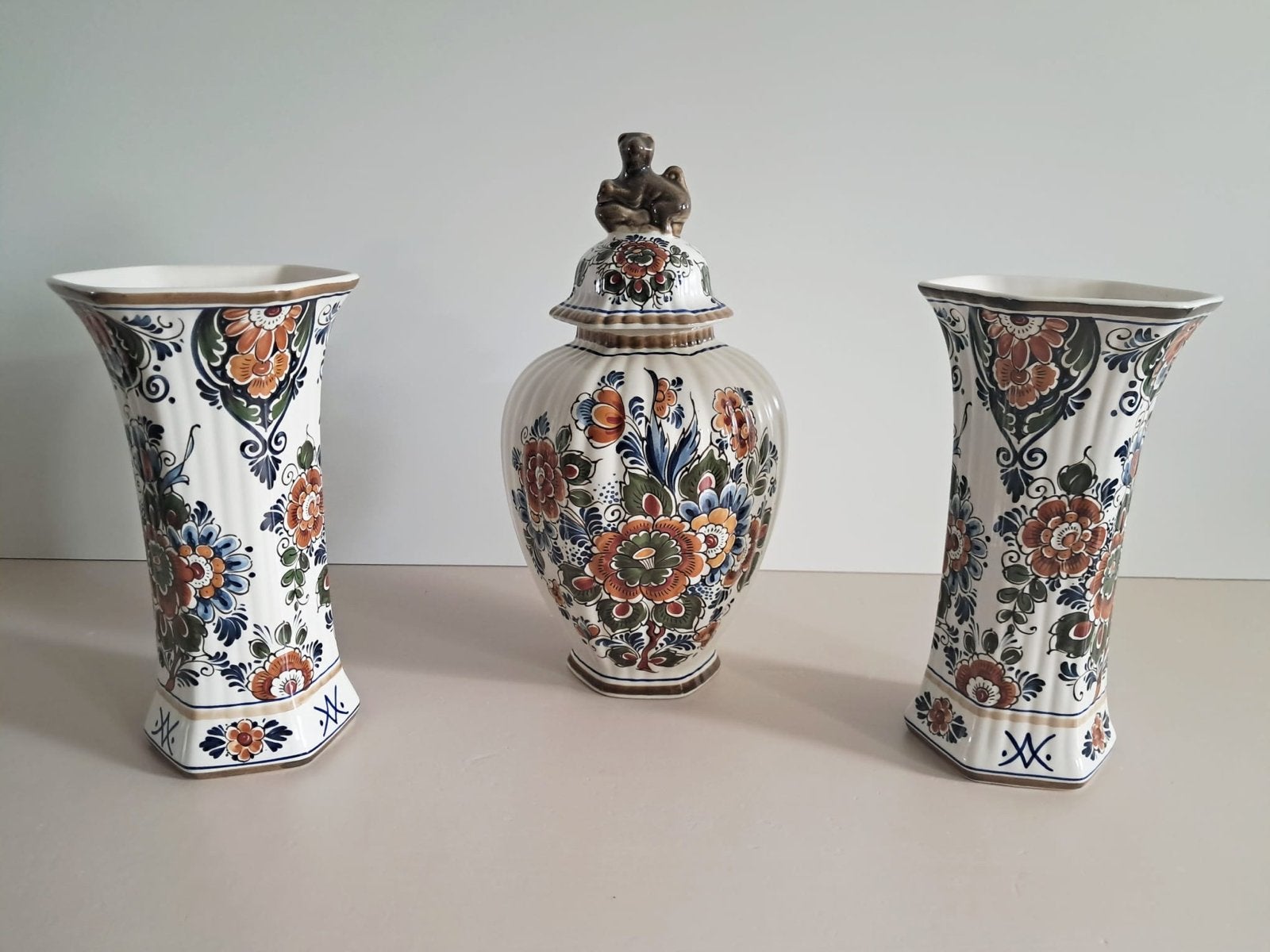 Kaststel Delft polychroom Holland Handwerk - Zeer nette staa, Antiek en Kunst, Ophalen of Verzenden