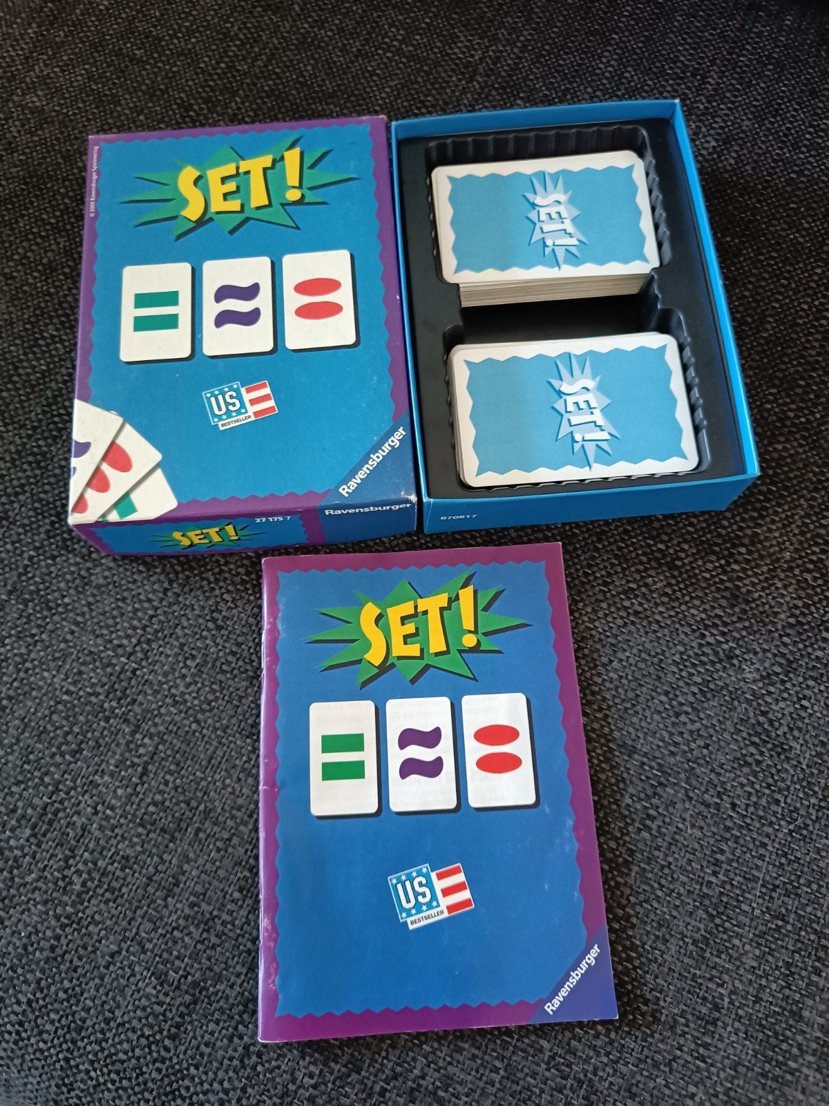 SET! Het snelle kaartspel van Ravensburger, Een of twee spelers, Ophalen of Verzenden, Zo goed als nieuw, Ravensburger