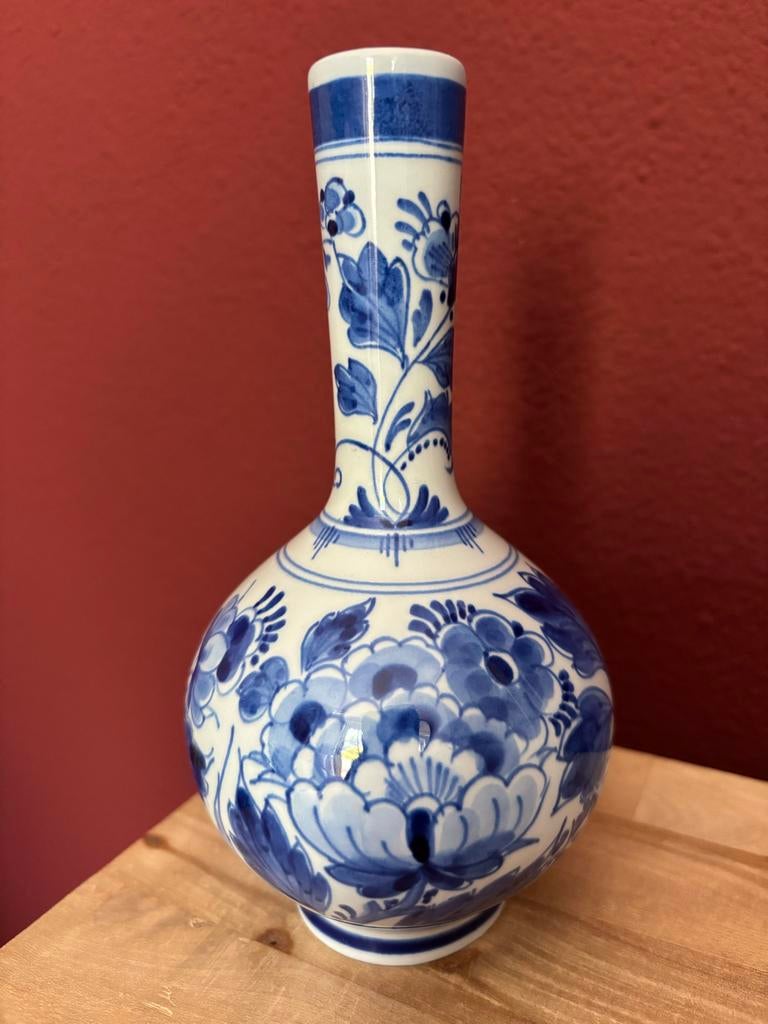 Origineel Royal Delft (De Porceleyne Fles) Vaasje – 2021, Ophalen of Verzenden, Zo goed als nieuw, Blauw
