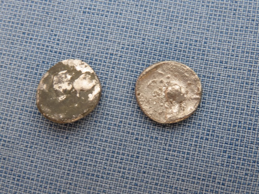 Keltische munten in zilver - 1e eeuw voor Chr. Bodemvondsten, Postzegels en Munten, Ophalen of Verzenden, Overige landen, Losse munt