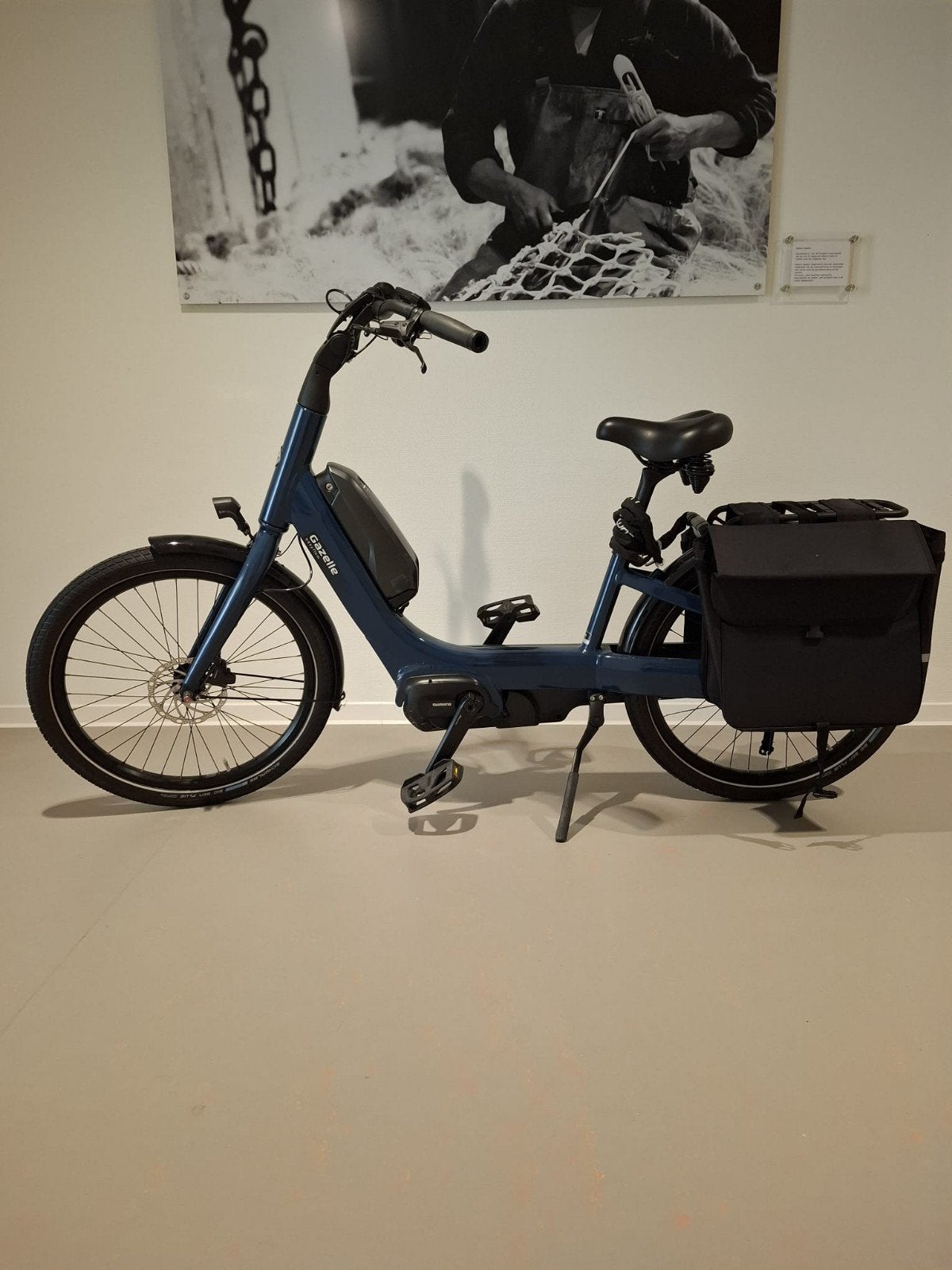 Gazelle Easy Flow E-bike met fietstassen en oplader, Minder dan 47 cm, Ophalen, Zo goed als nieuw, Gazelle