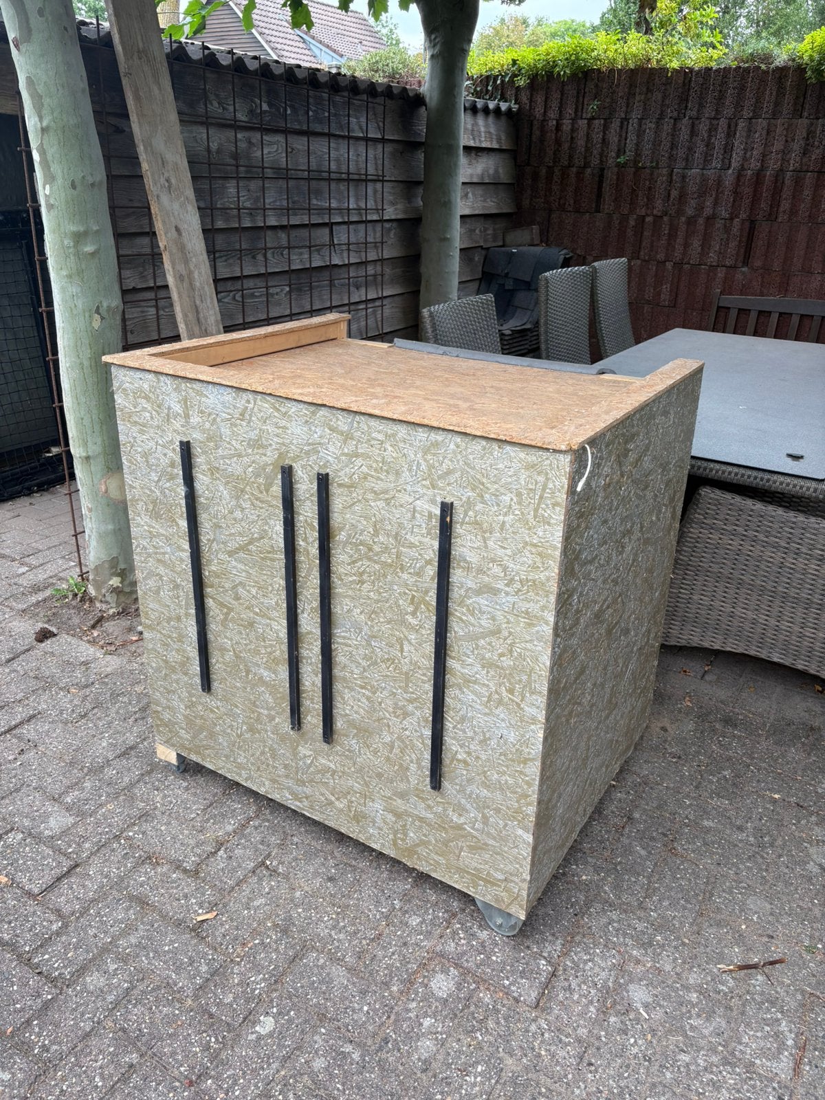 Verrijdbare DJ booth / bar inclusief RGB led strip, Ophalen, Zo goed als nieuw, Kunststof, Overige typen